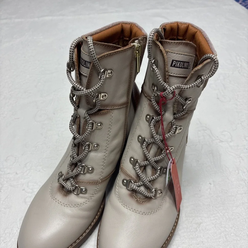 PIKOLINOS High-Heel Ankle Boot Leather Pompeya Sz 39 NWT